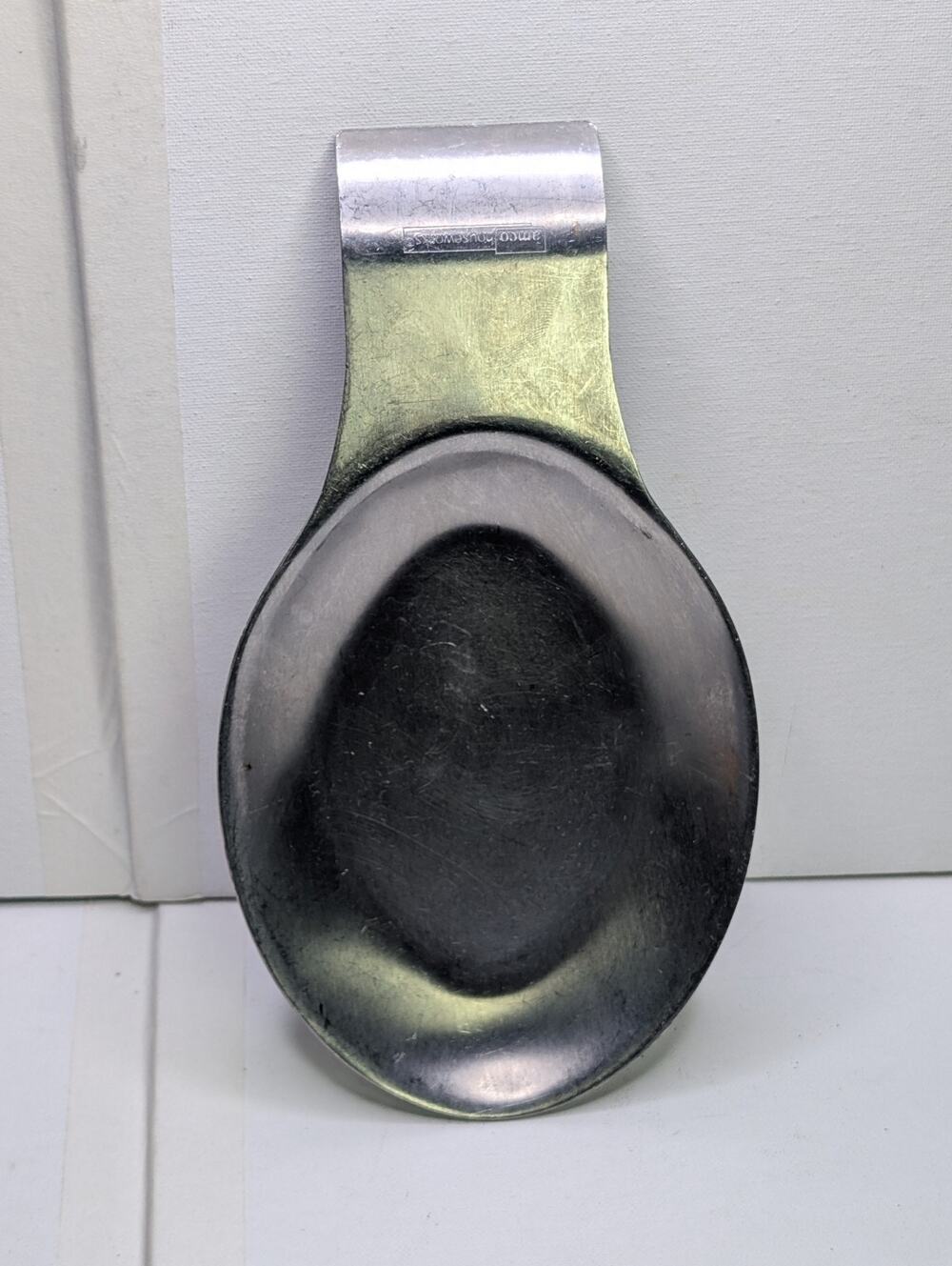 Amco Houseworks Stainless Steel Spoon RestLarge 9" Kitchen Utensil Holder